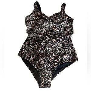 Swimsuits For All leopard print one piece swimsuit Size 20 New with tag